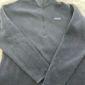 Patagonia Navy Blue Better Sweater Quarter Zip Women’s L  Classic.